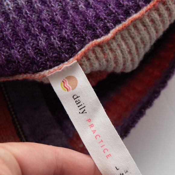 Anthropologie Daily Practice Franconia Half-Zip Sweater Tunic Multicolor Large - Picture 4 of 6